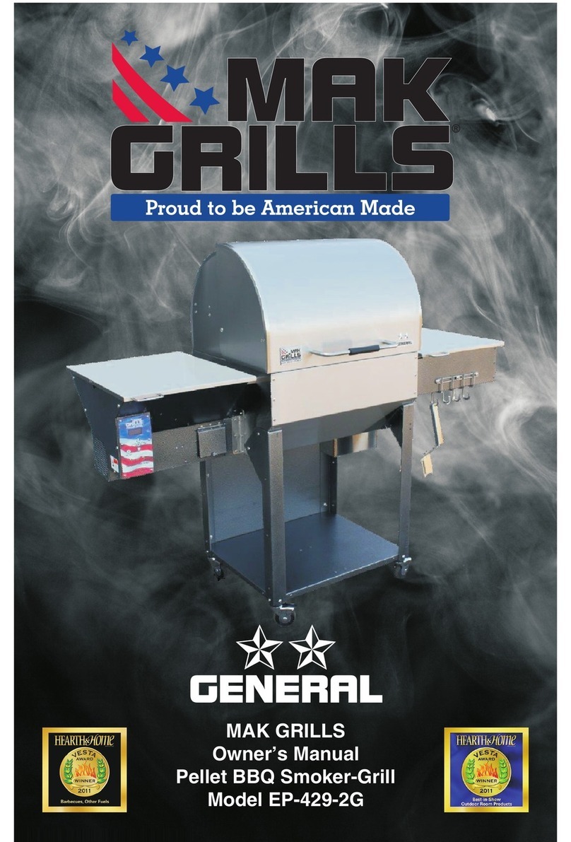 Mak Grills EP-429-2G owner's manual