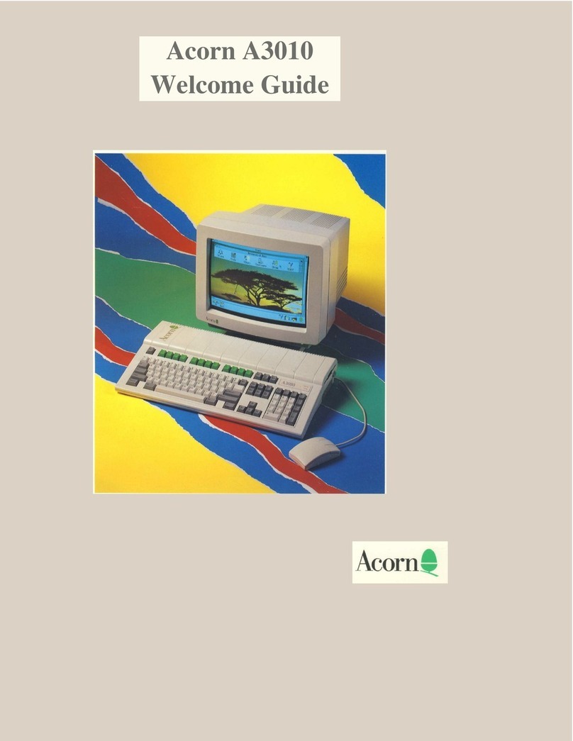 Acorn A3010 Welcome guide