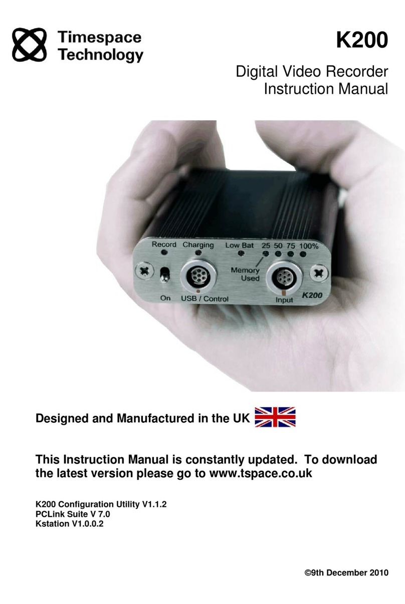 Timespace K200 instruction manual
