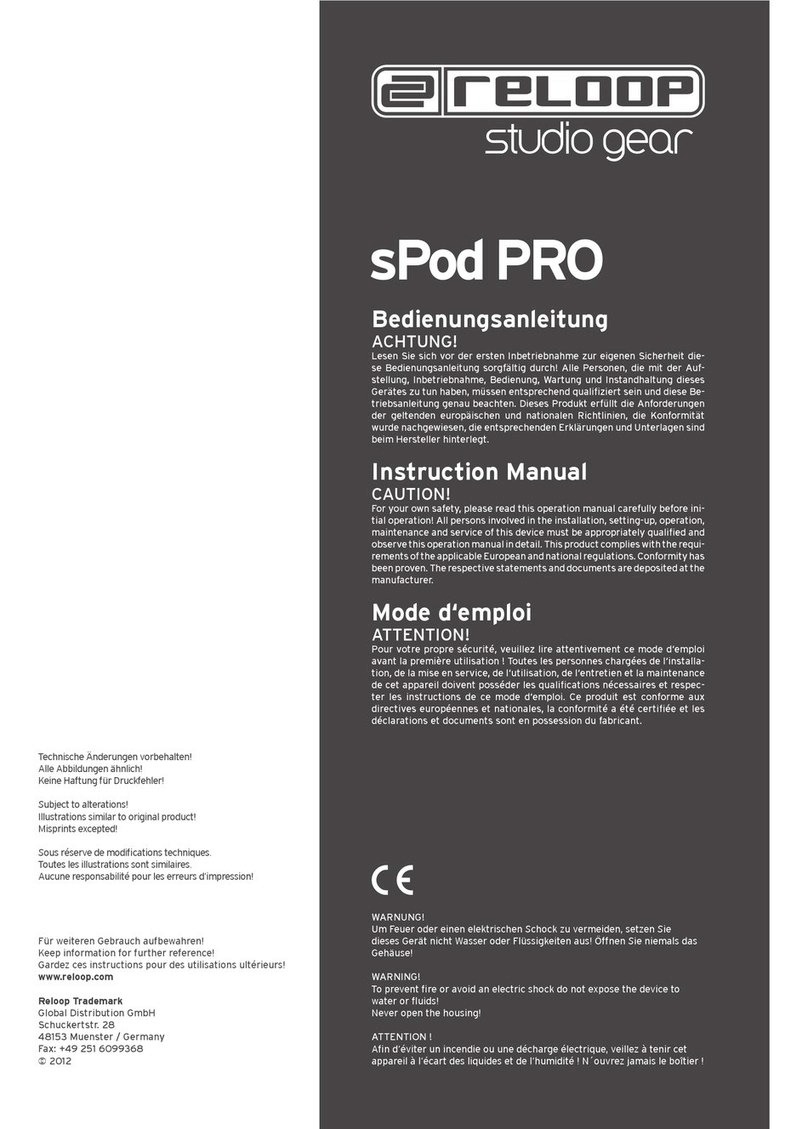 Reloop sPod PRO User manual