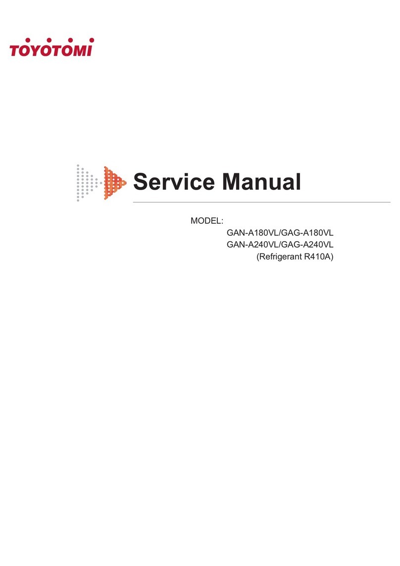Toyotomi GAN-A180VL Service manual