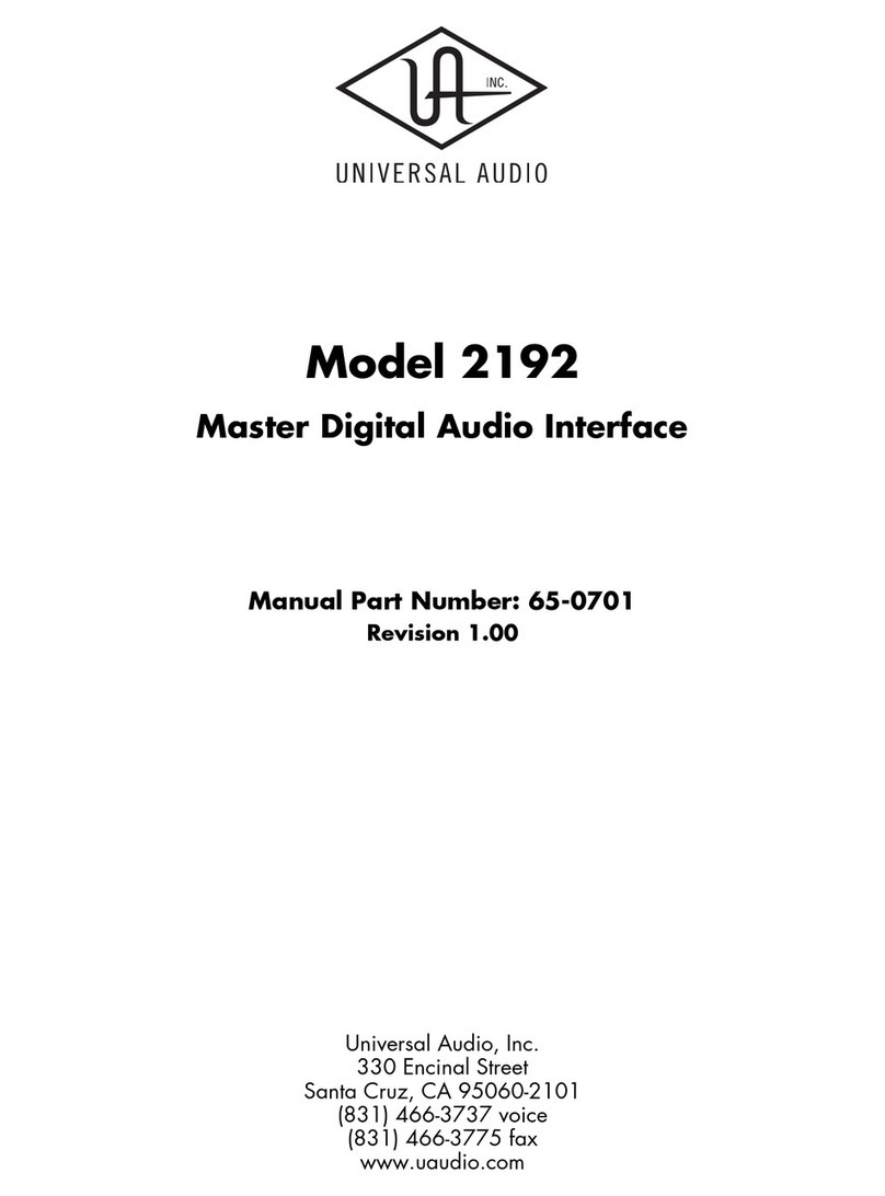 Universal Audio 2192 user manual