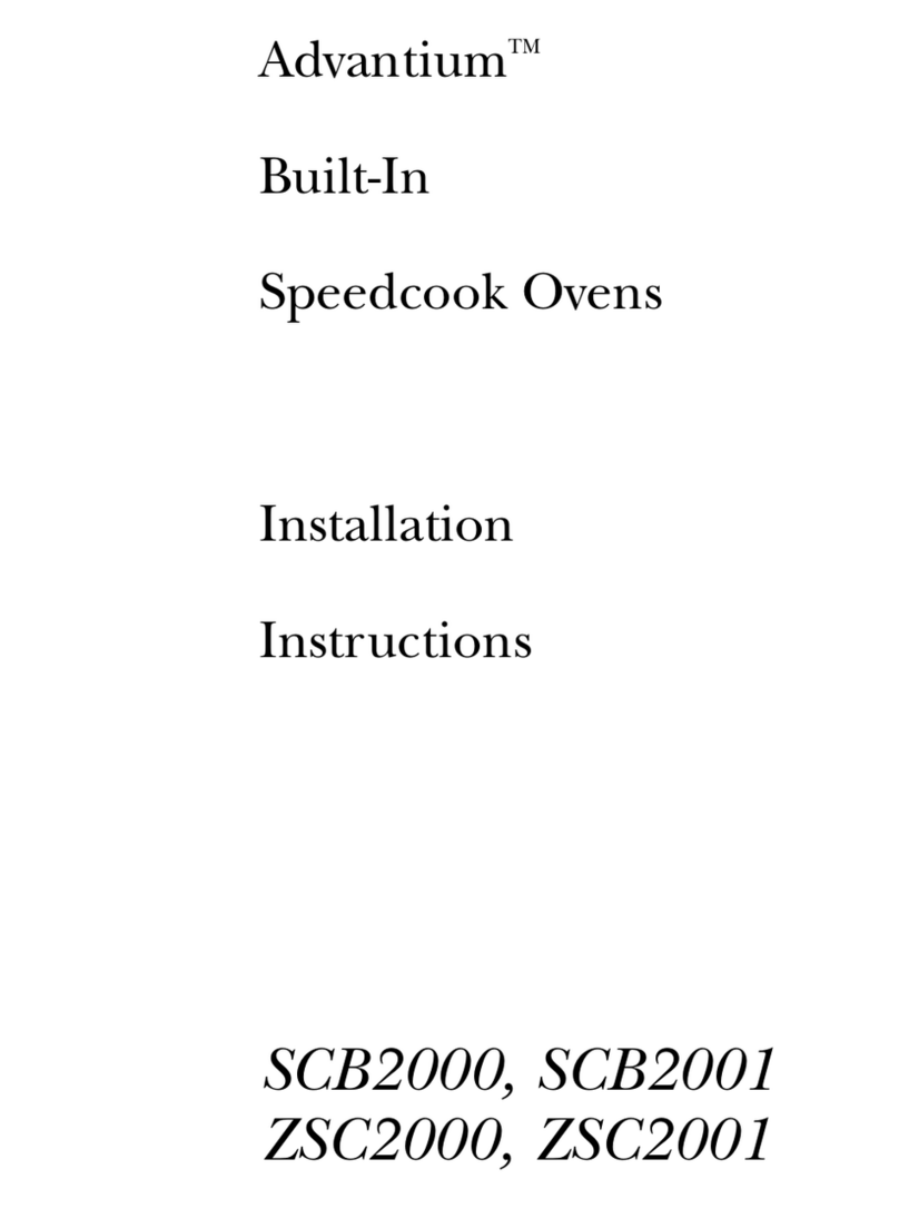 GE Advantium SCB2000 User manual