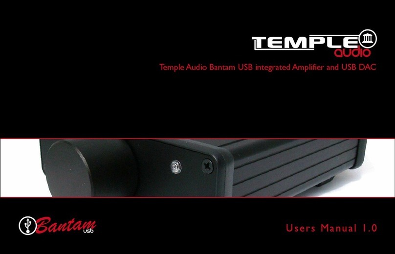 Temple Audio Bantam User manual
