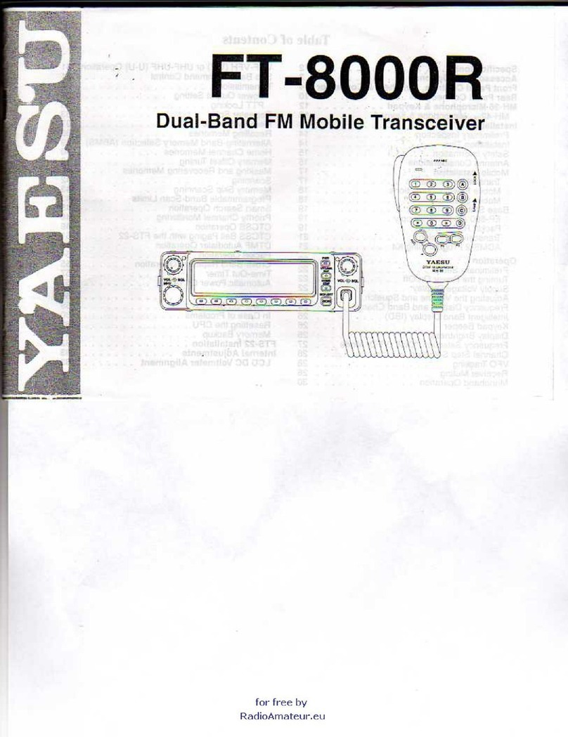 Yaesu FT-8000R User manual