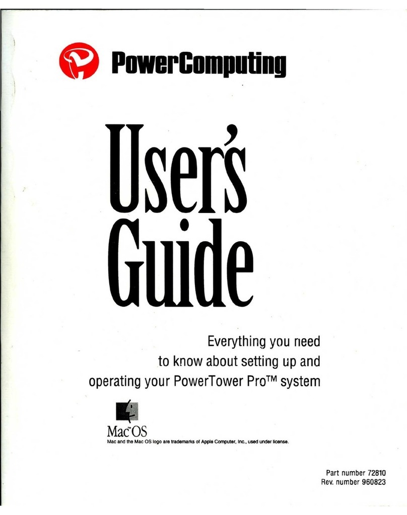Power Computing PowerTower Pro User manual