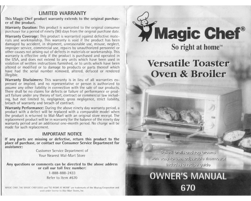 Magic Chef 670 User manual