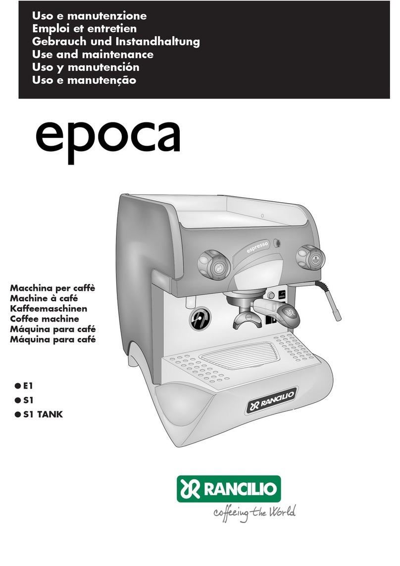 Rancilio EPOCA E User guide