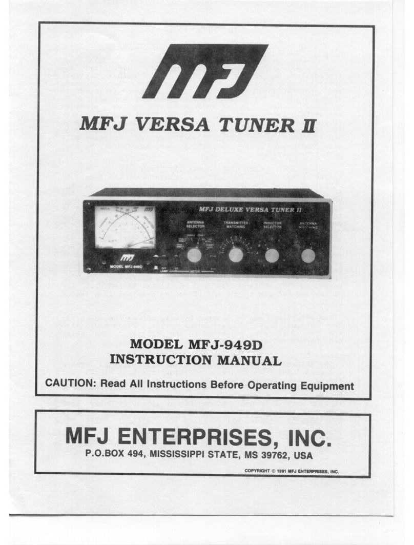 MFJ MFJ-949D Versa Tuner II instruction manual