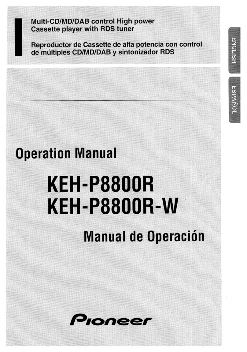 Pioneer KEH-P8800R Operation manual