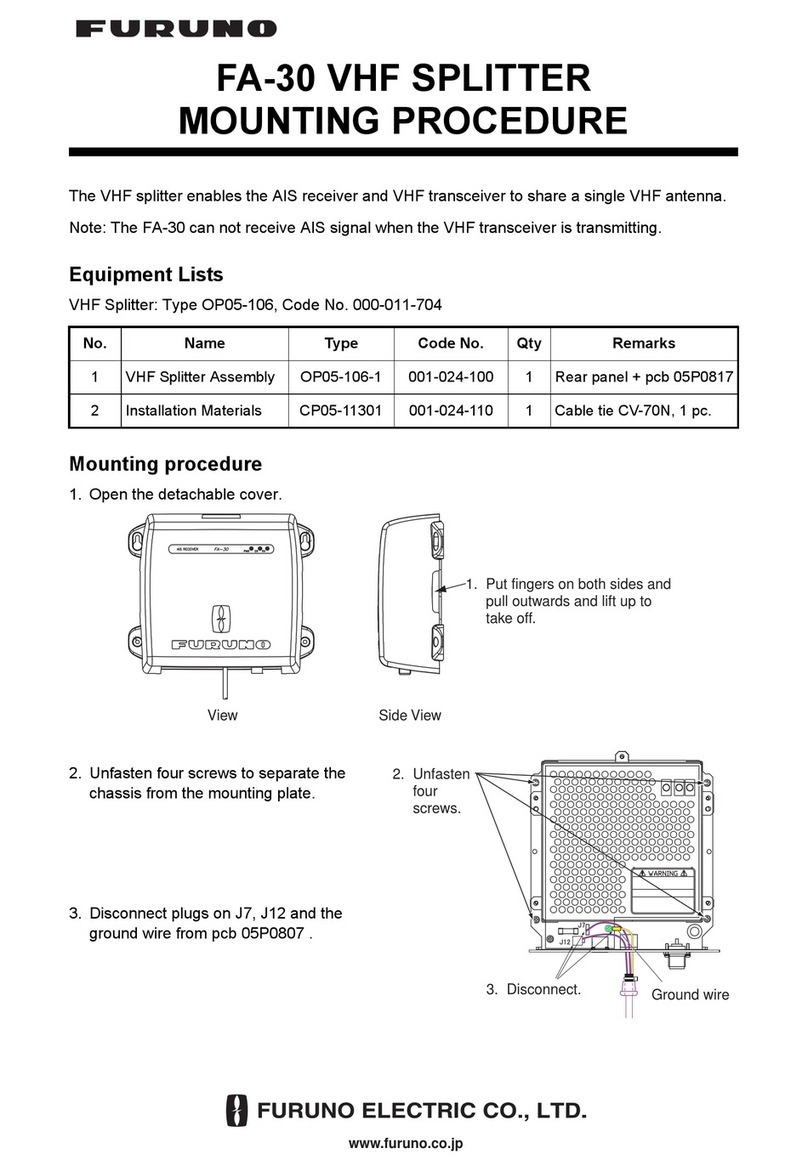 Furuno FA-30 Mounting procedure