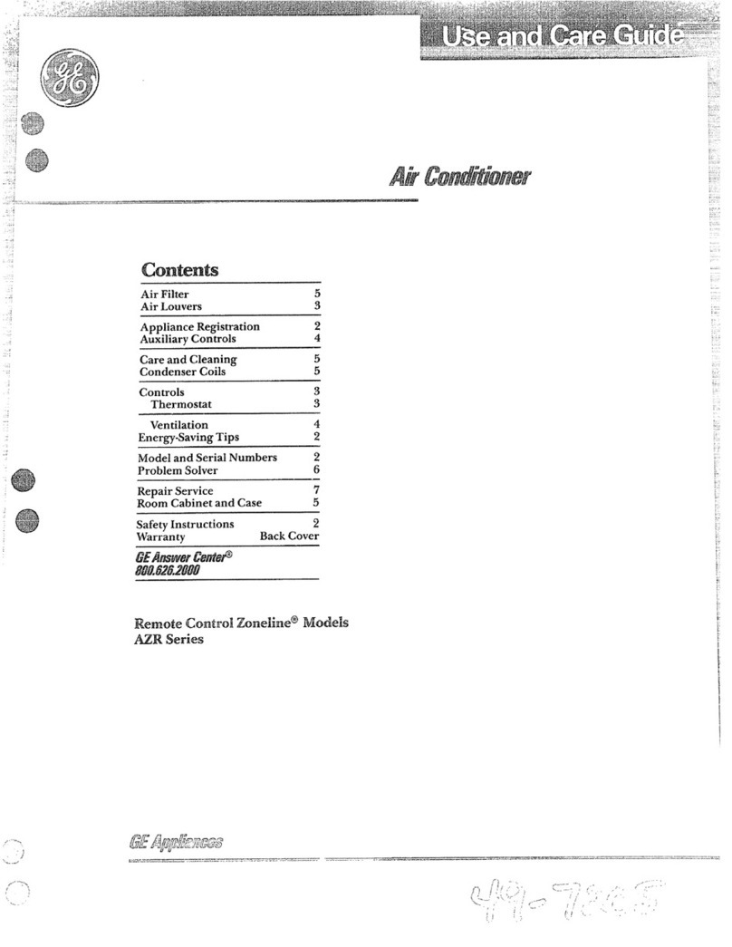 GE Zoneline AZR Series User manual