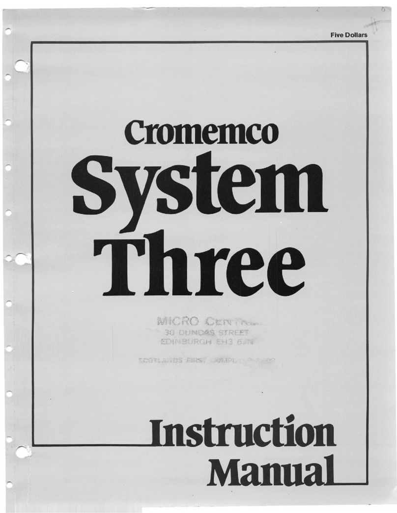 Cromemco System Three instruction manual Cromemco System Three instruction manual