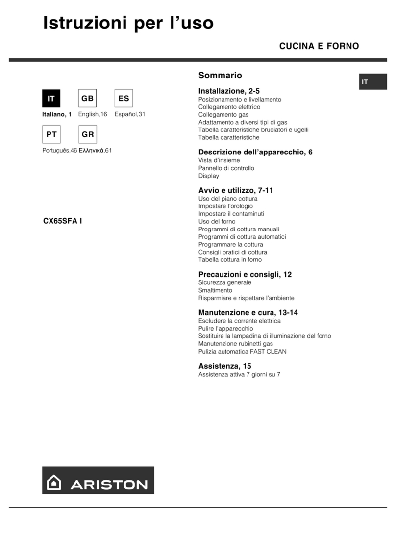 Ariston CX65SFA I User manual