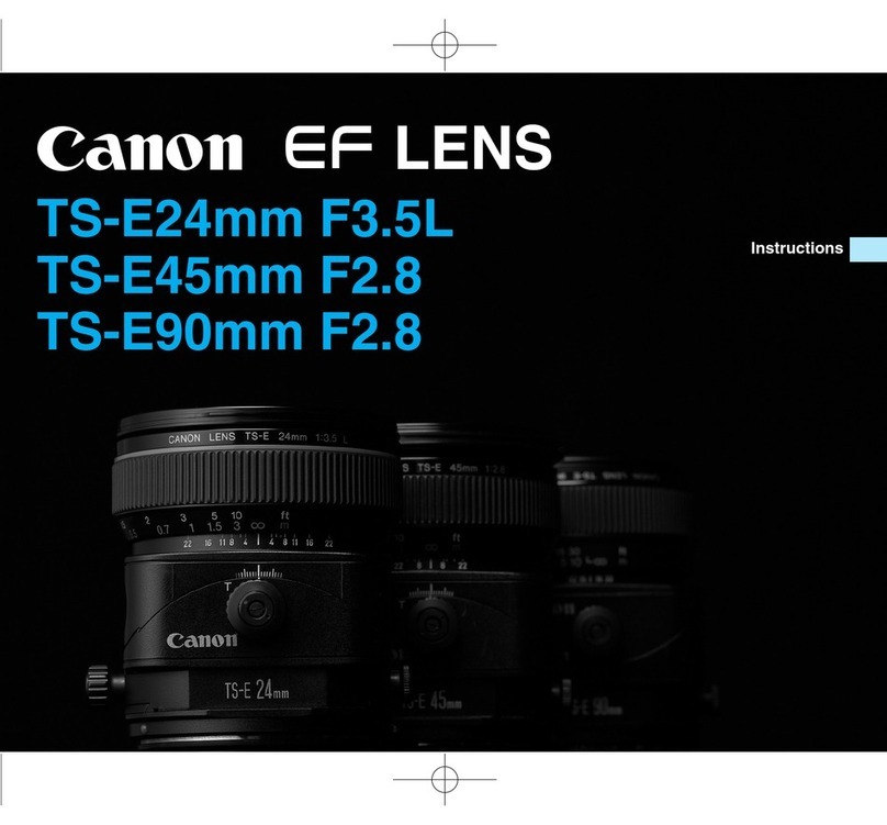 Canon EF LENS TS-E24MM F/3.5L instruction manual