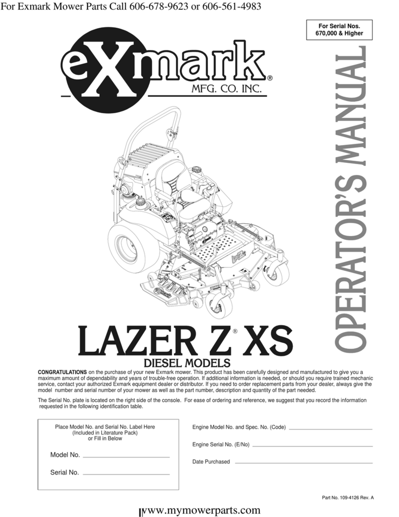 Exmark Laser Z XS User manual