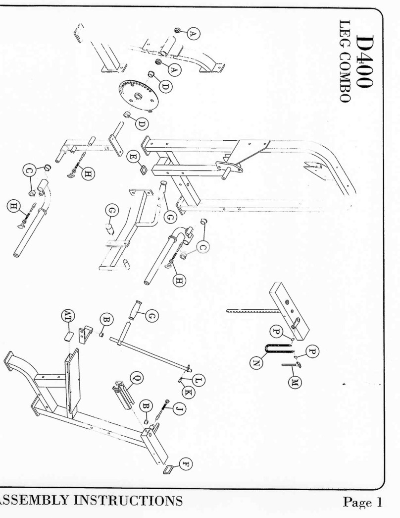 Hoist Fitness D400 Assembly instructions