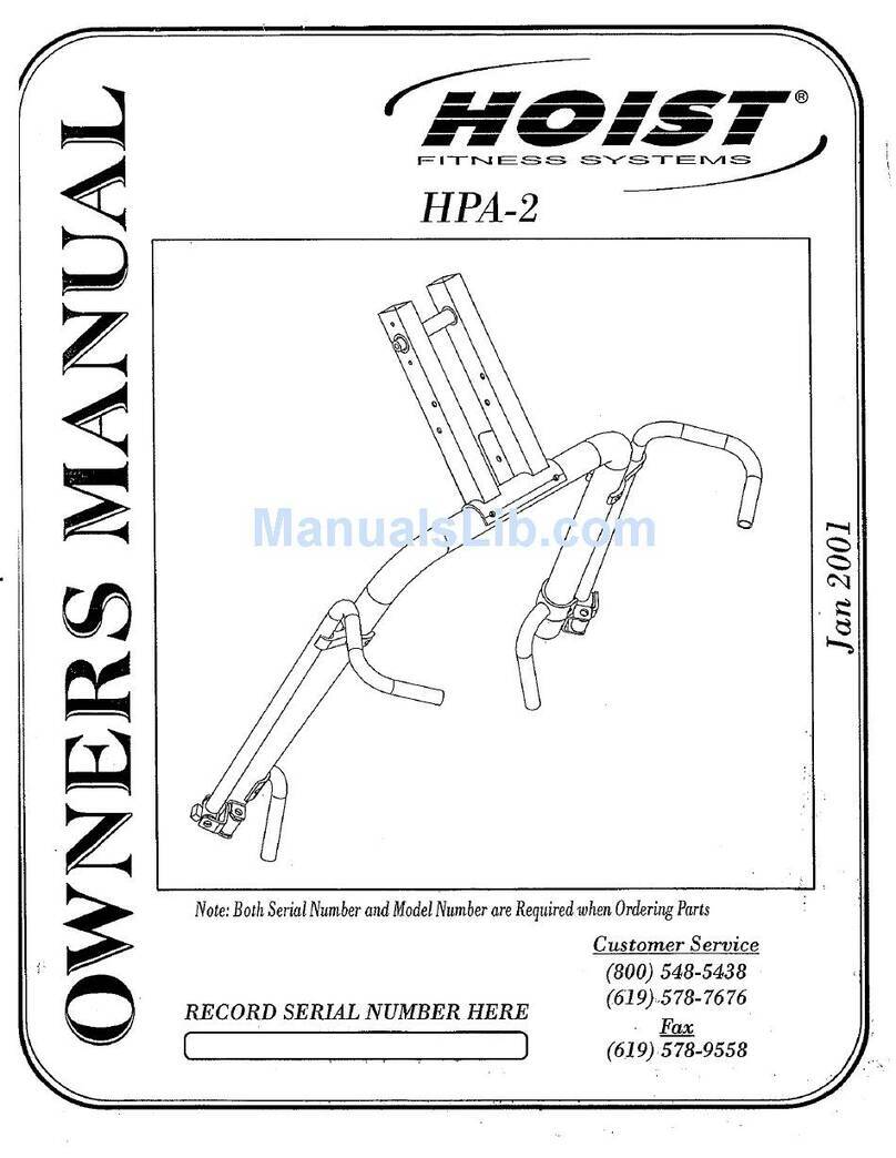 Hoist Fitness HPA-2 owner's manual