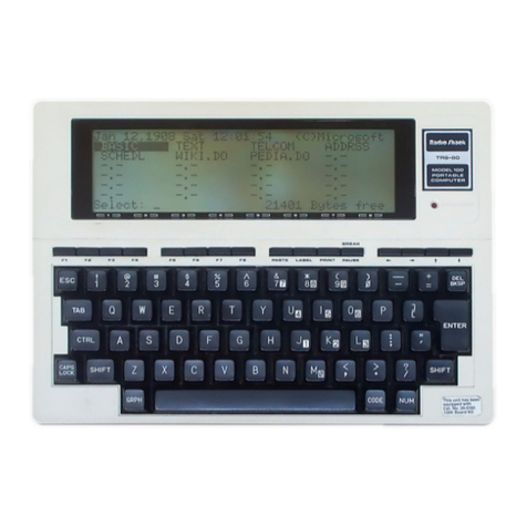 Radio Shack TRS-80 Model 100 User manual
