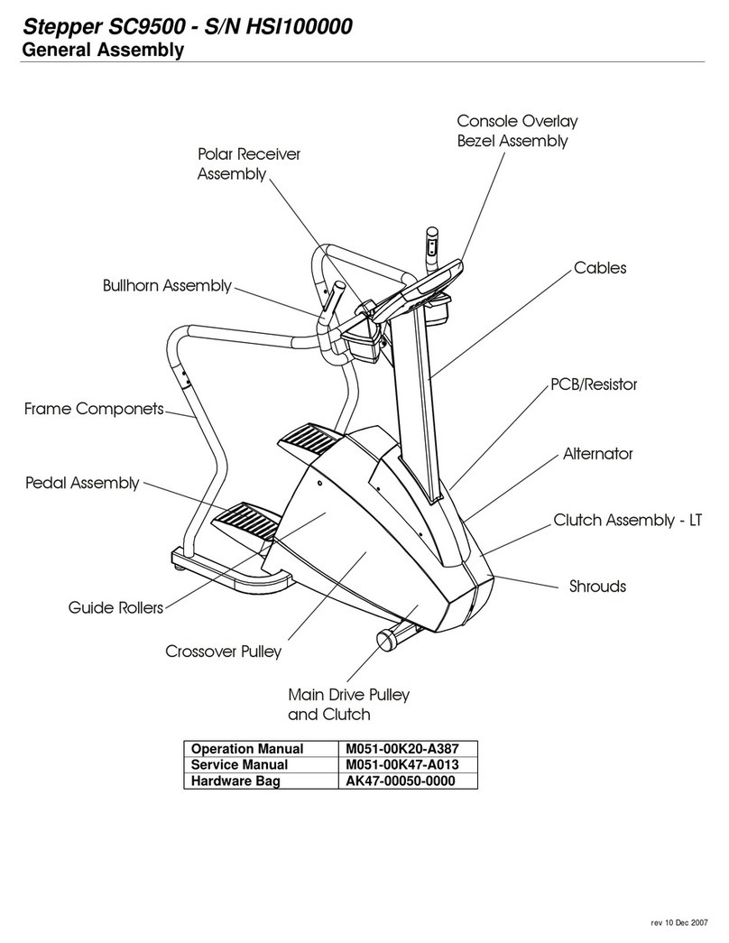 Life Fitness SC9500 Assembly manual