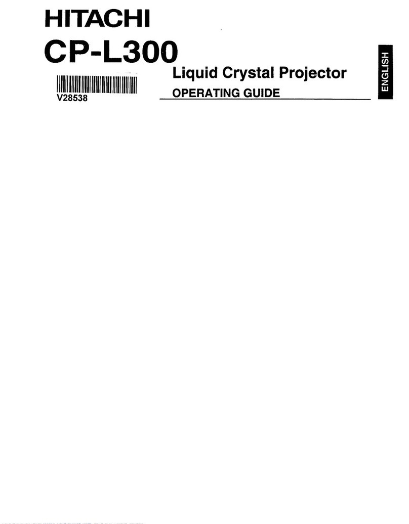 Hitachi CP-L300 User manual