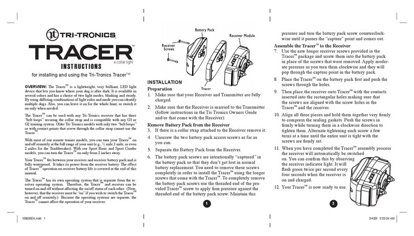 Tri-Tronics Tracer User manual Tri-Tronics Tracer User manual