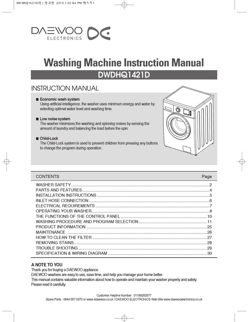 DAEWOO ELECTRONICS DWDHQ1421D instruction manual
