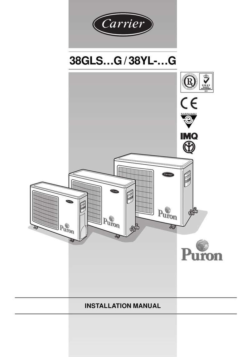 Carrier Puron 38GLS-07G-703EC-40 User manual Carrier Puron 38GLS-07G-703EC-40 User manual