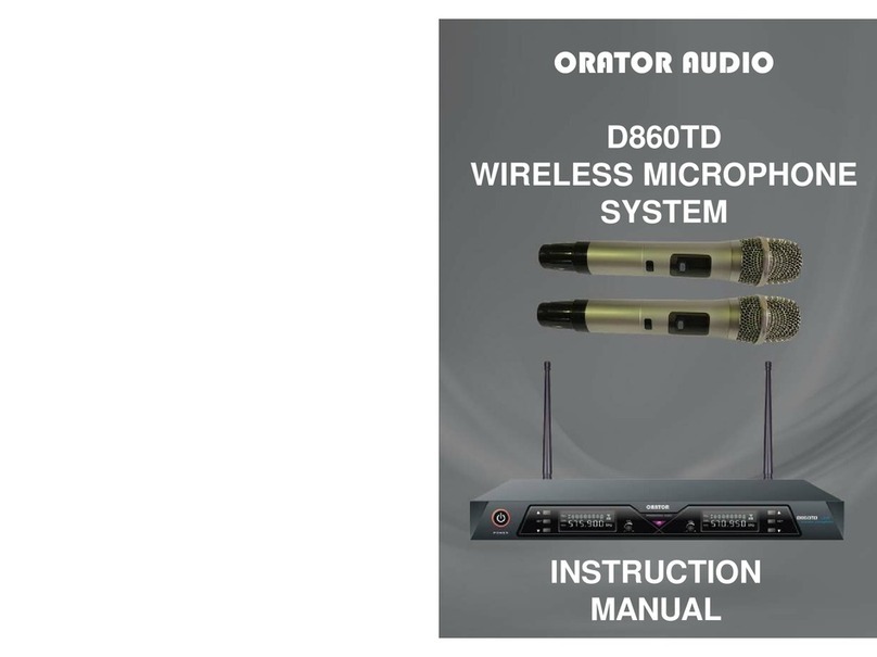 ORATOR D860TD instruction manual