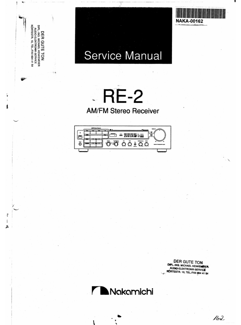 Nakamichi RE-2 Service manual