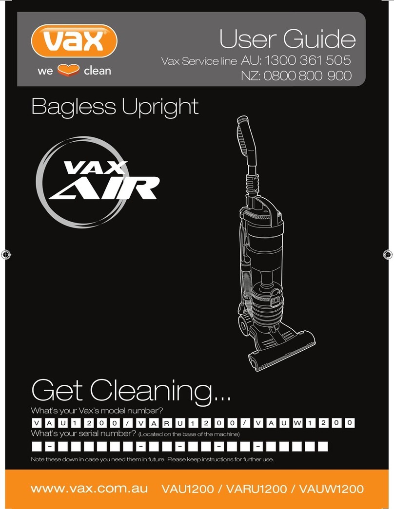 Vax VAU1200 User manual