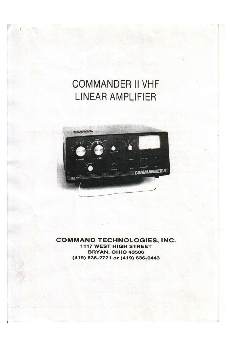 Command Technologies Commander II VHF user manual