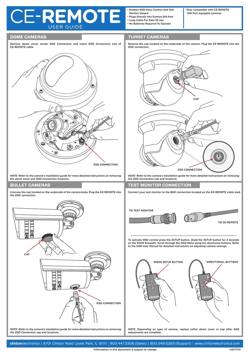Clinton Electronics CE-Remote User manual