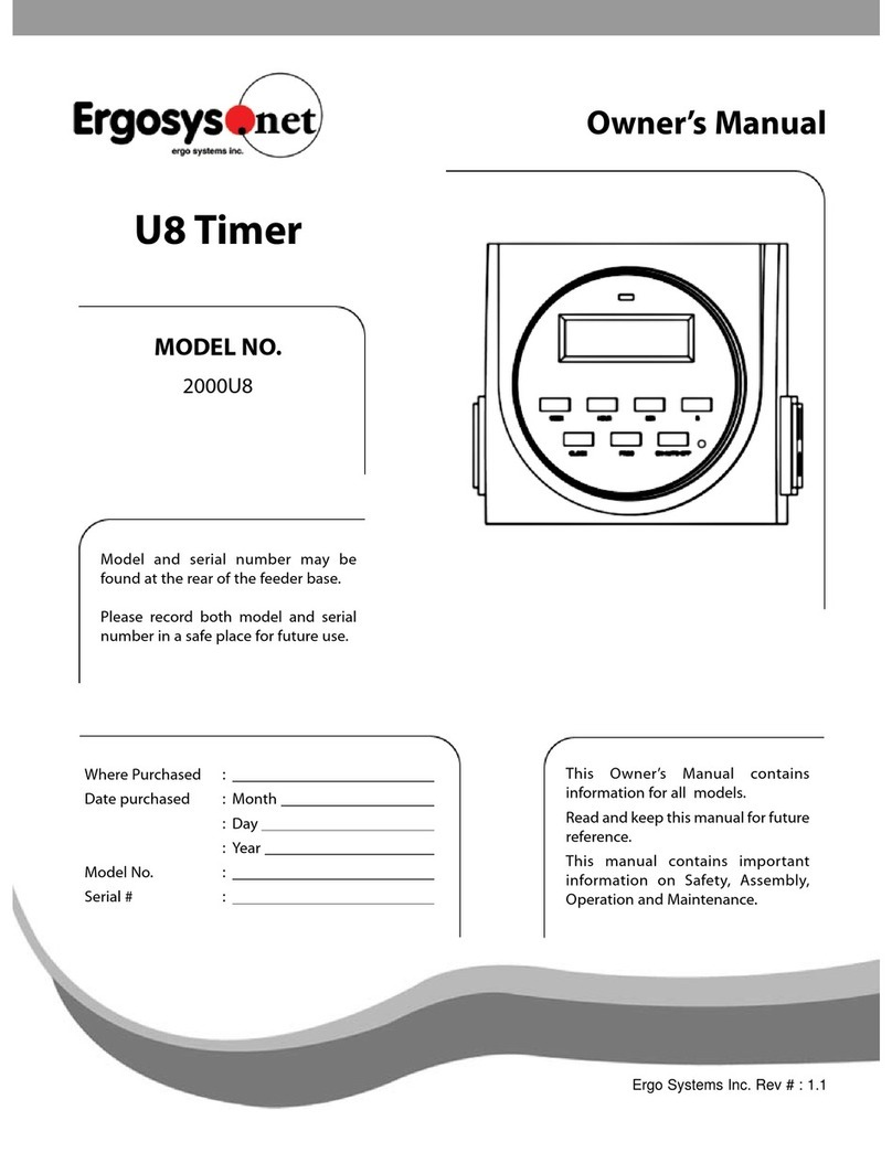 Ergo Systems 2000U8 User manual