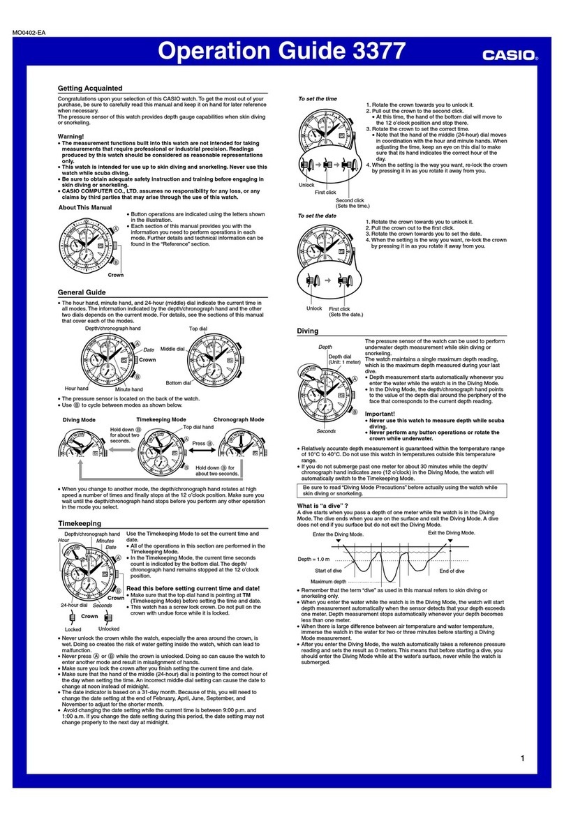 Casio 3377 User manual