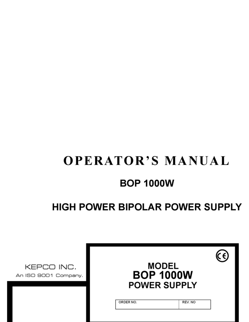 KEPCO BOP 1000W User manual