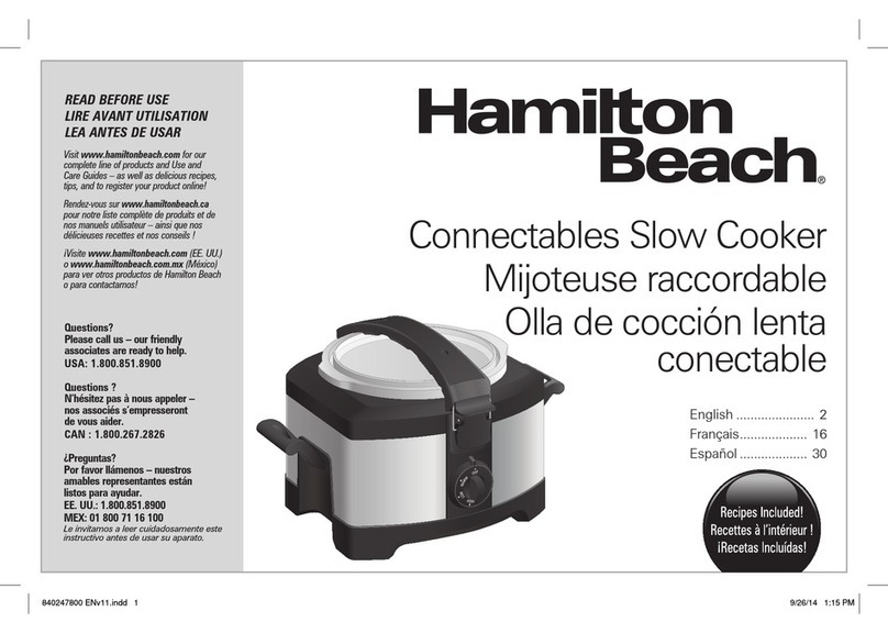 Hamilton Beach 33540 user manual