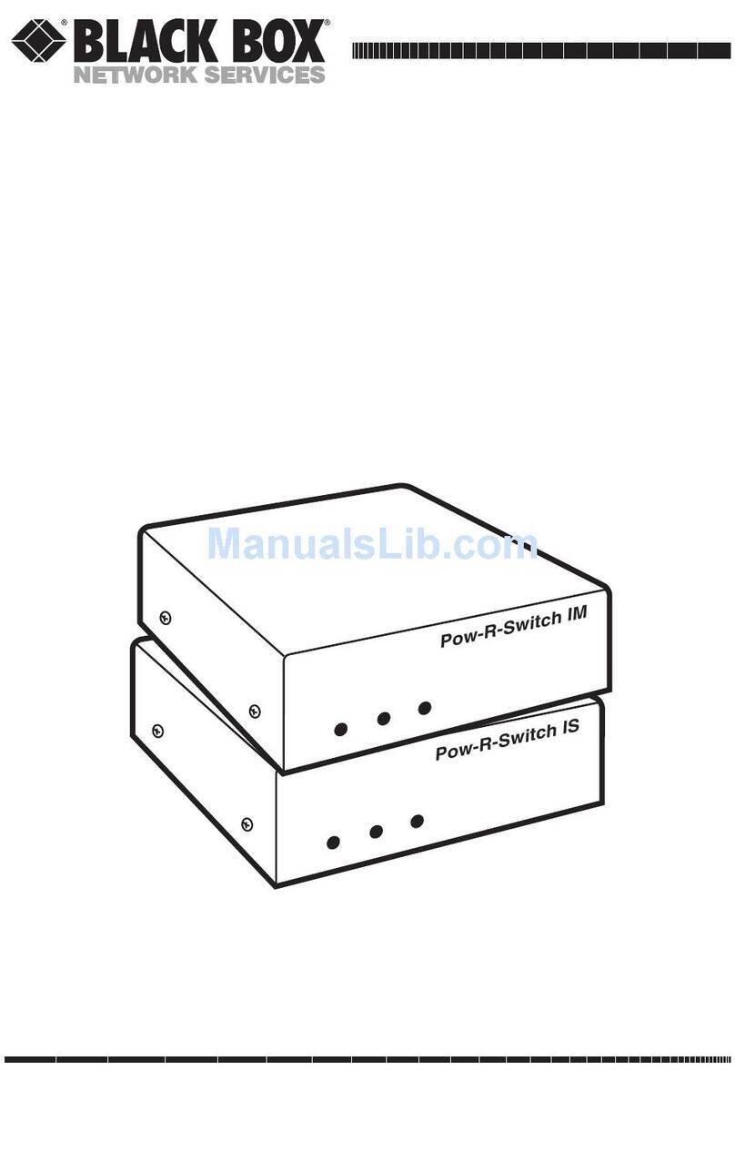 Black Box SWI030A manual
