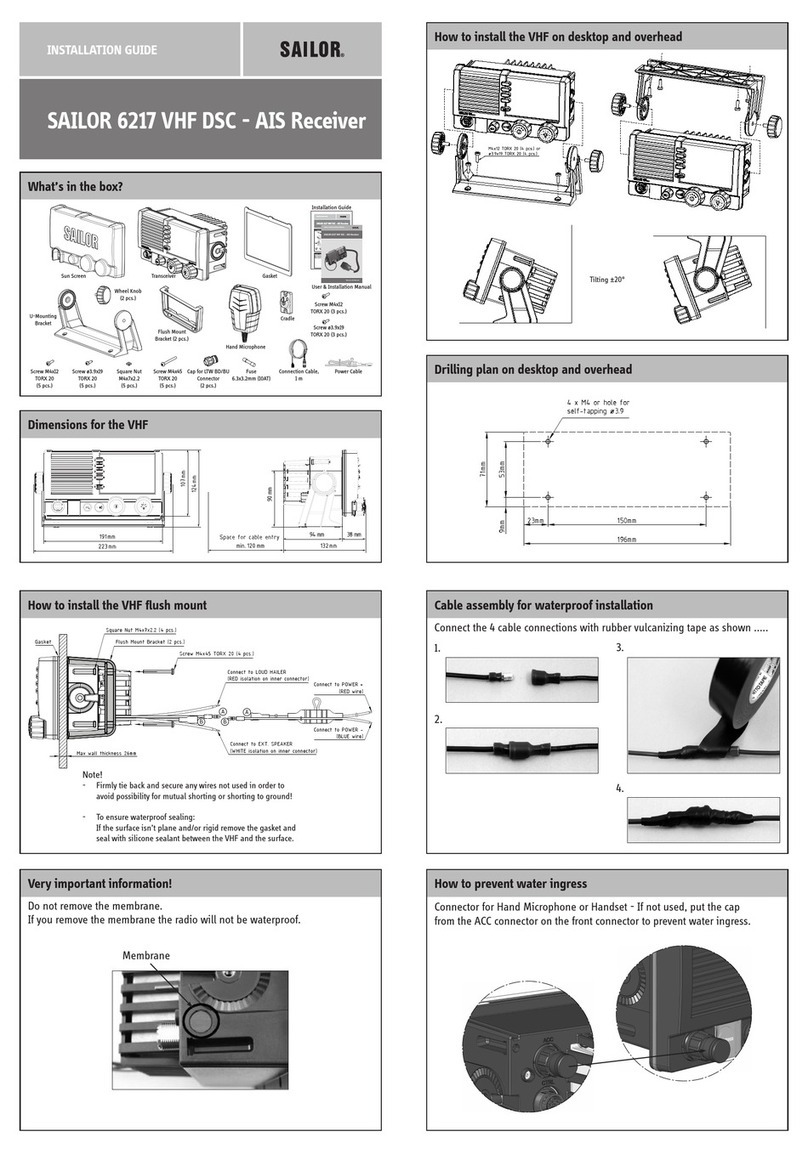 Sailor 6217 VHF User manual