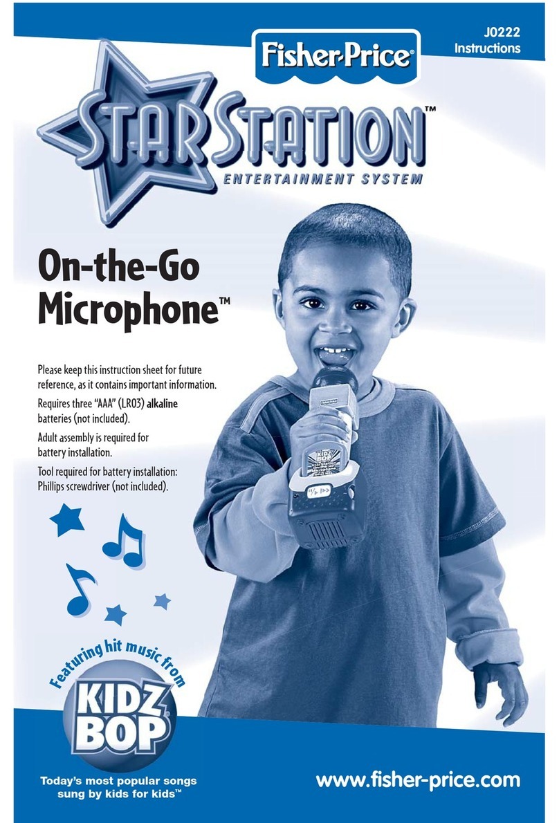 Fisher-Price StarStation On-the-Go Micriphone J0222 instructions