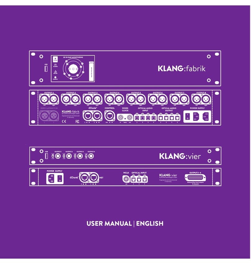 KLANG:technologies KLANG:vier user manual KLANG:technologies KLANG:vier user manual