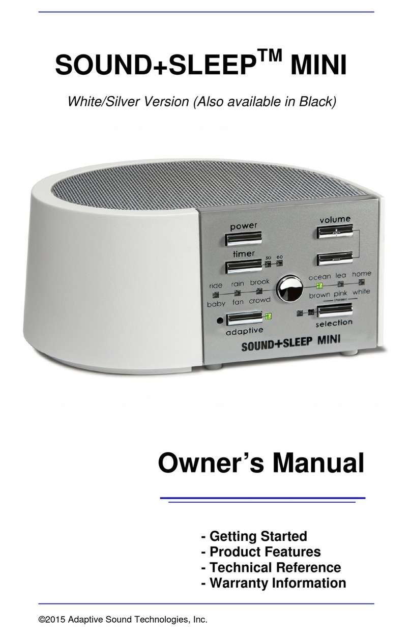 Adaptive Sound SOUND+SLEEP MINI owner's manual