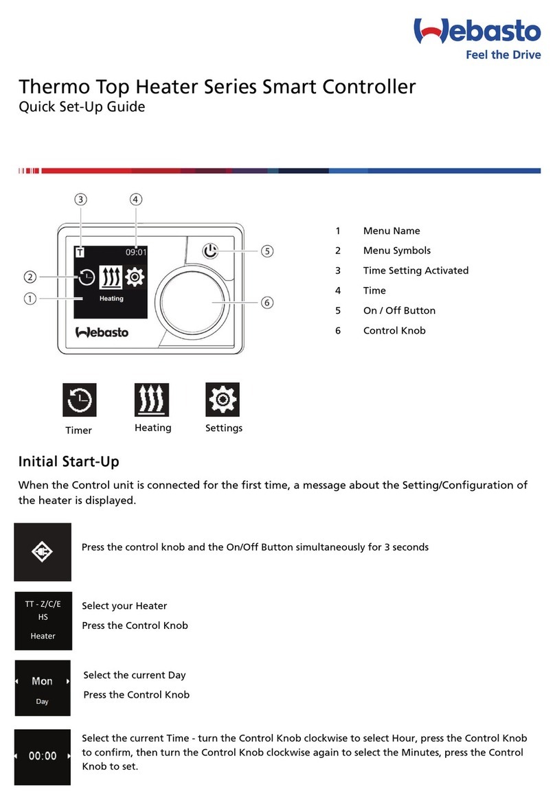 Webasto Thermo Top Heater Series User manual