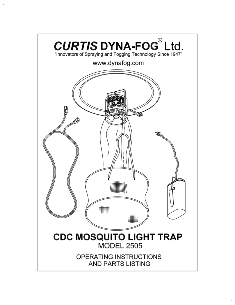 Curtis Dyna-Fog 2505 Use and care manual