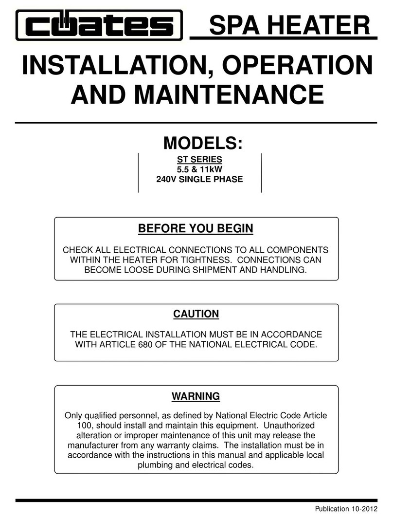 Coates ST SERIES Installation, operation and maintenance