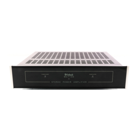 McIntosh MC7100 User manual McIntosh MC7100 User manual