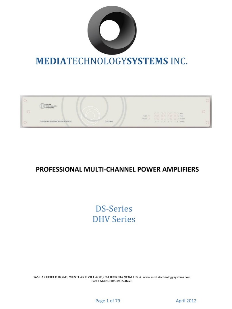 MEDIA TECHNOLOGY SYSTEMS DS Series manual MEDIA TECHNOLOGY SYSTEMS DS Series manual