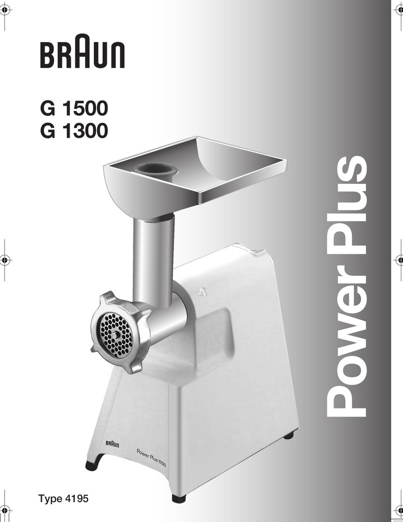Braun Power Plus G 1500 instruction manual