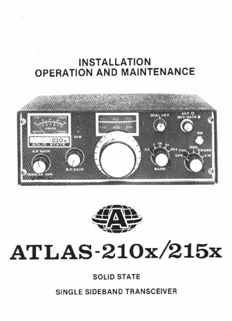 Atlas 210x Installation, operation and maintenance