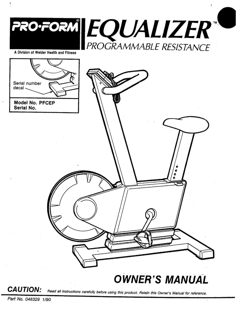 Pro-Form Equalizer PFCEP User manual